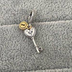 Lock and key charm